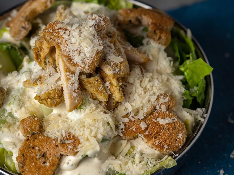 Crunchy kid-style Caesar salad