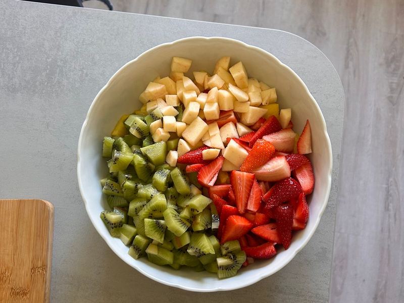 Rainbow fruit salad