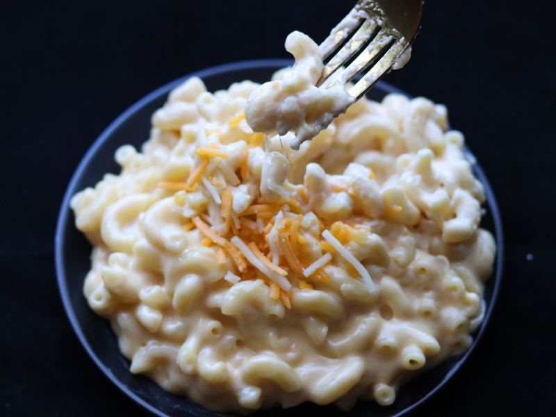 Mac and cheese with hidden squash
