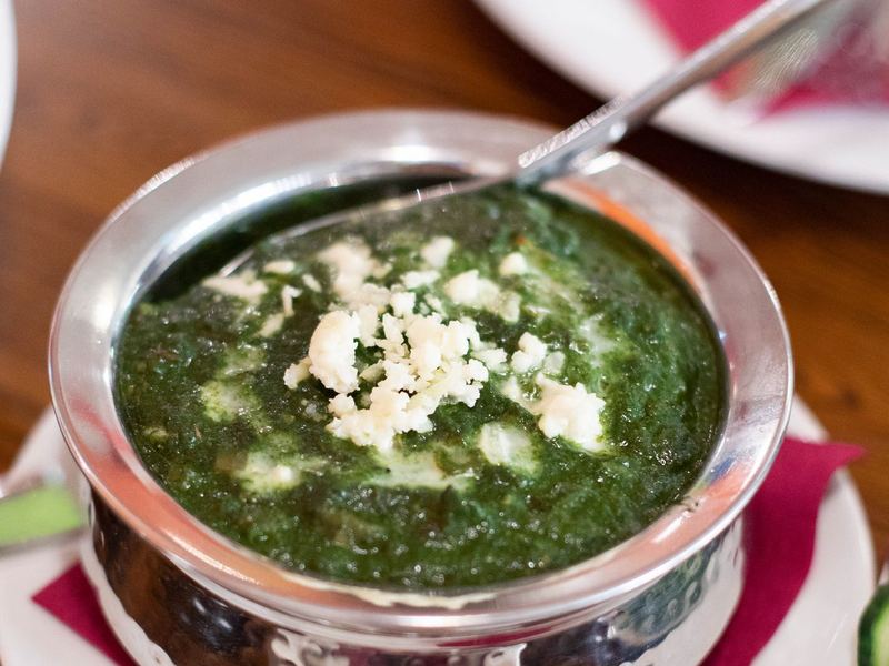 Mild palak paneer