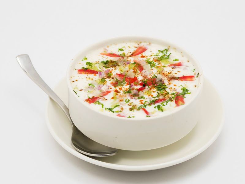 Cucumber raita
