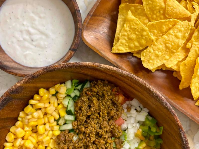 Build-your-own taco bowl