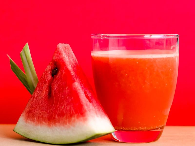 Watermelon strawberry cooler